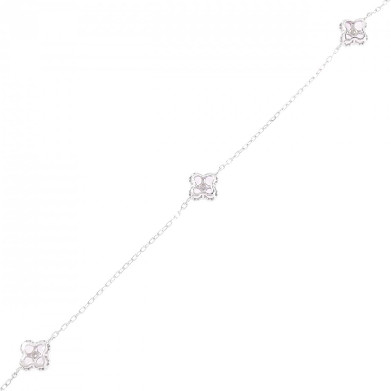 K10WG フラワー サファイヤ ブレスレット