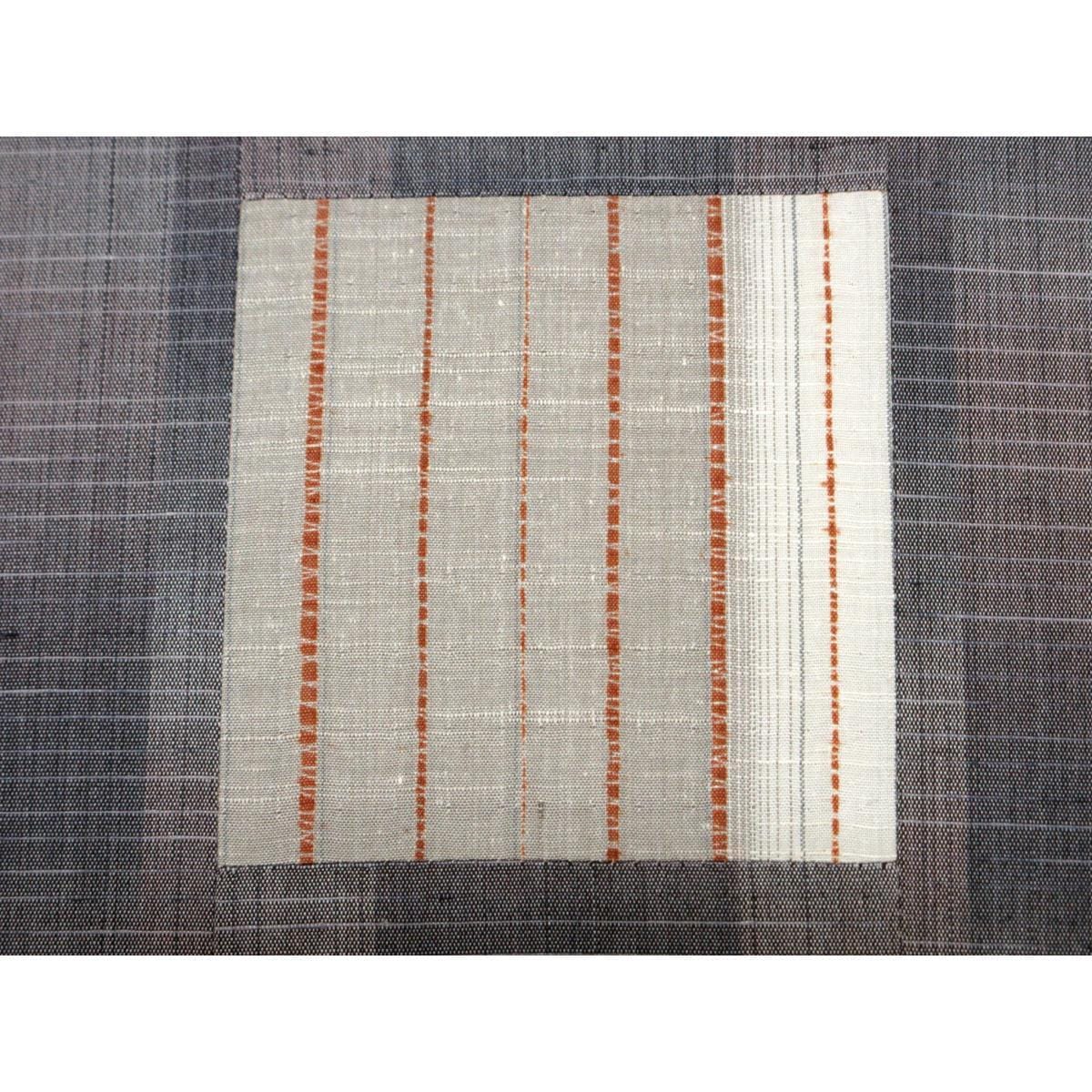Fukuro obi pongee weave cut fit full pattern