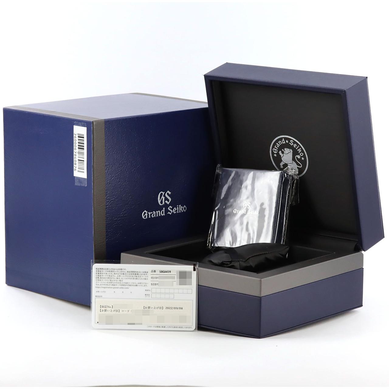 セイコー グランドセイコー･ヘリテージコレクション･スプリングドライブ 9R65-0DY0/SBGA439 SS 自動巻