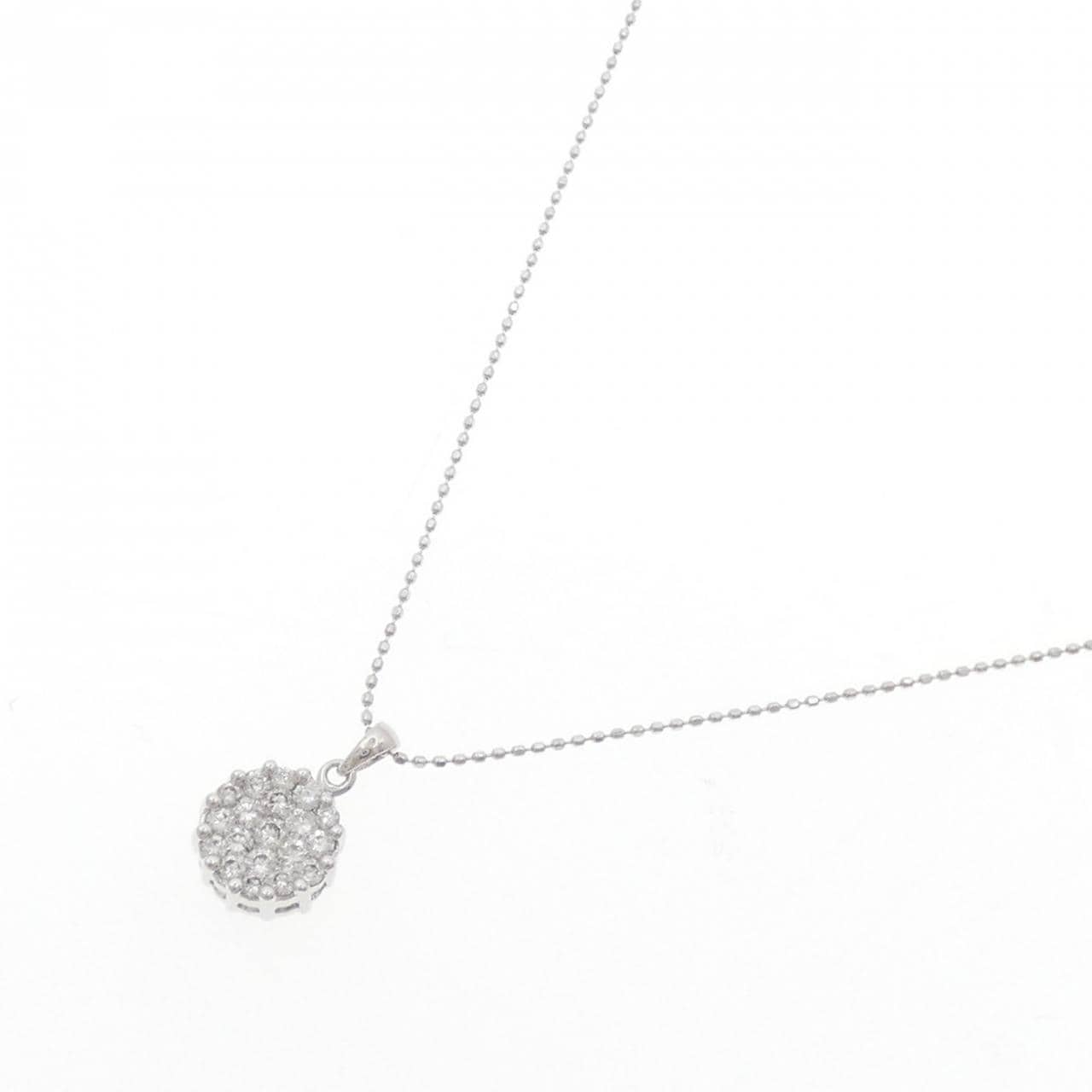 K18WG ダイヤモンド ネックレス 0.50CT