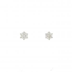 PT900 ソリティア ダイヤモンド ピアス 0.50CT