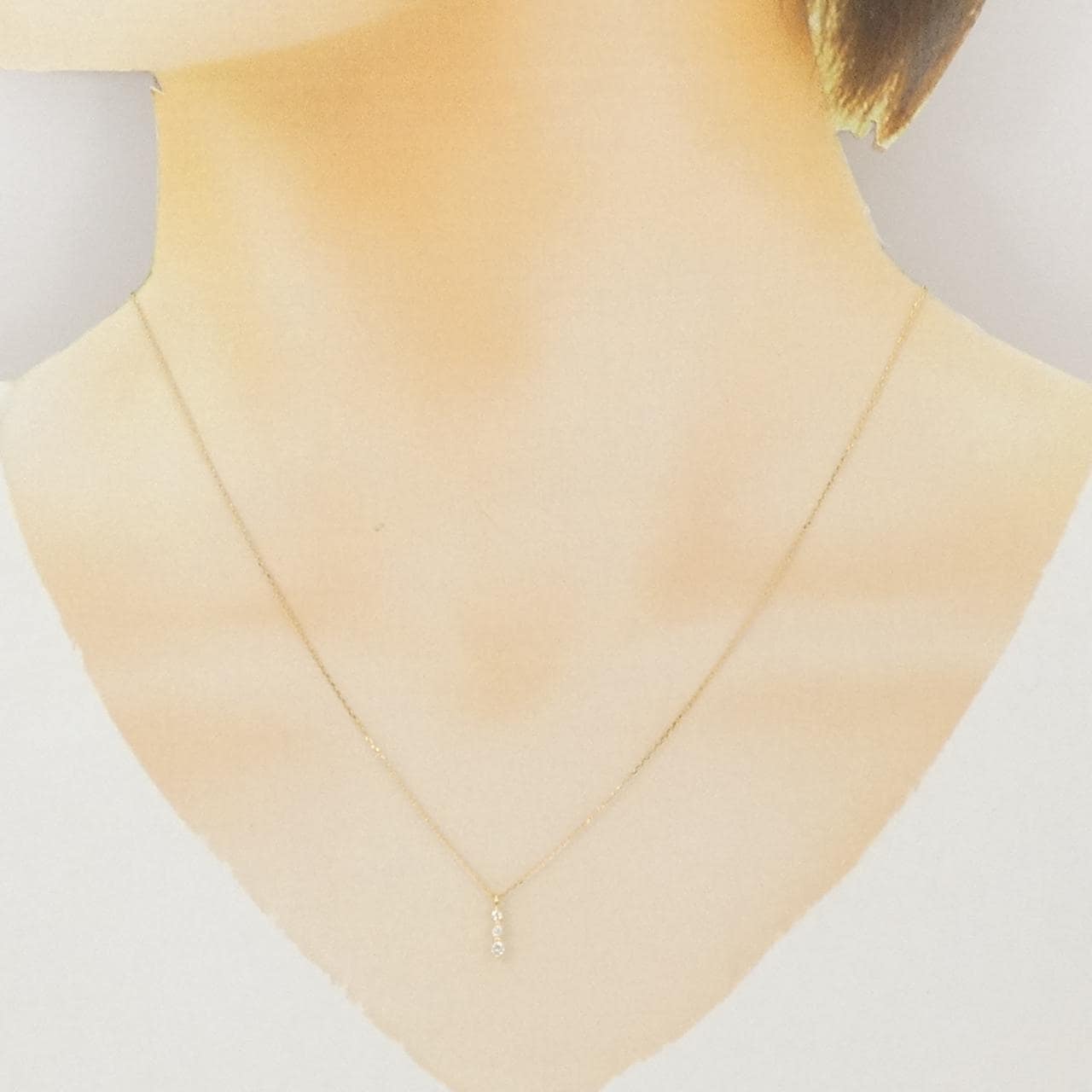 K18YG ダイヤモンド ネックレス 0.06CT