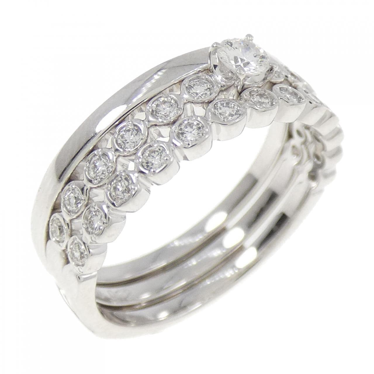 クミキョク ダイヤモンド リング 0.22CT