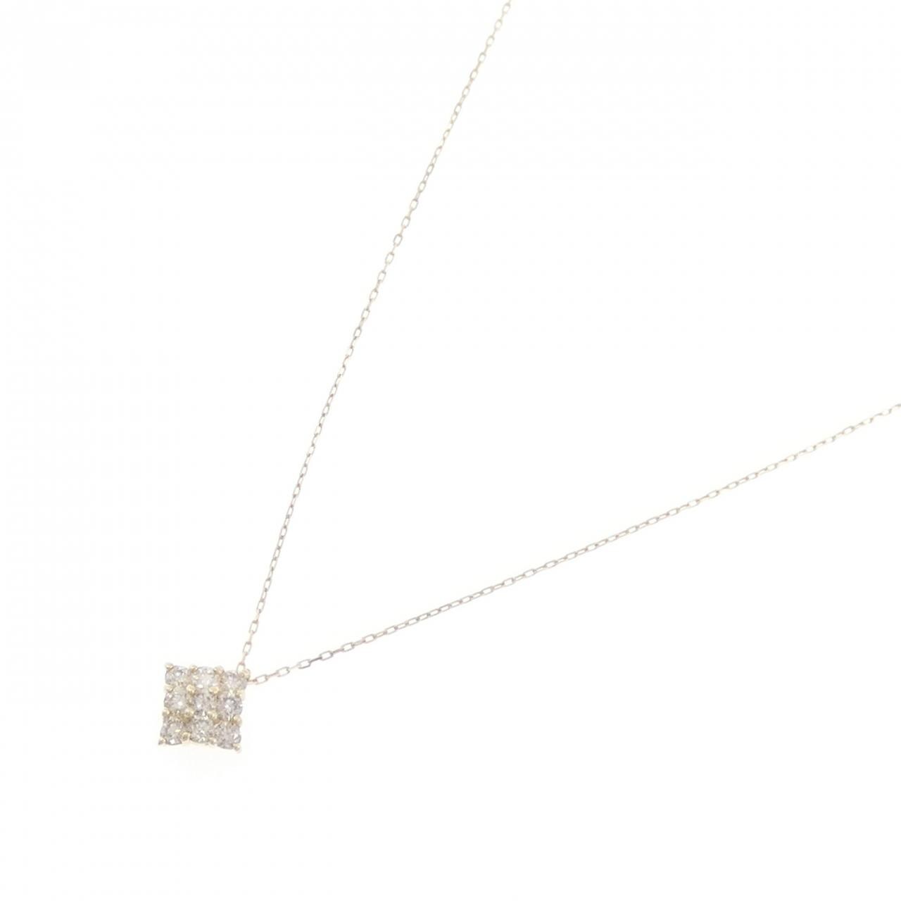 【新品】K10YG ダイヤモンド ネックレス 0.20CT