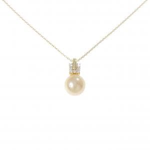 K18YG 白蝶パール ネックレス 10.1mm