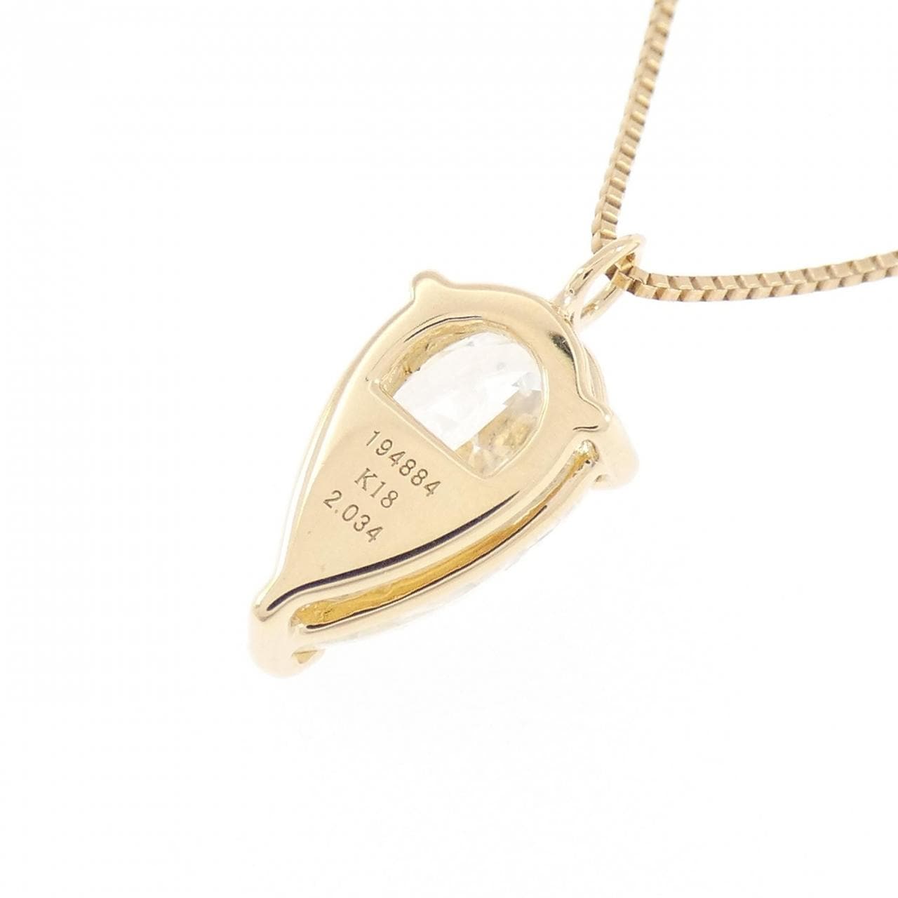 K18YG ダイヤモンド ネックレス 2.034CT