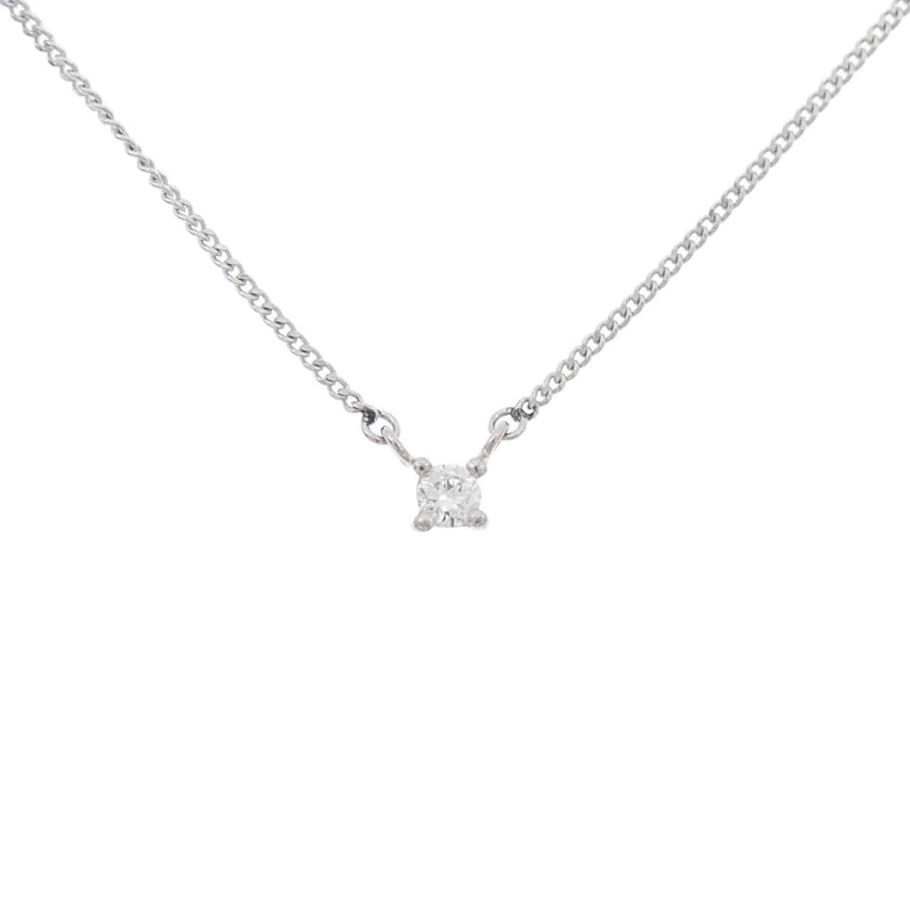 PT850 ソリティア ダイヤモンド ネックレス 0.08CT
