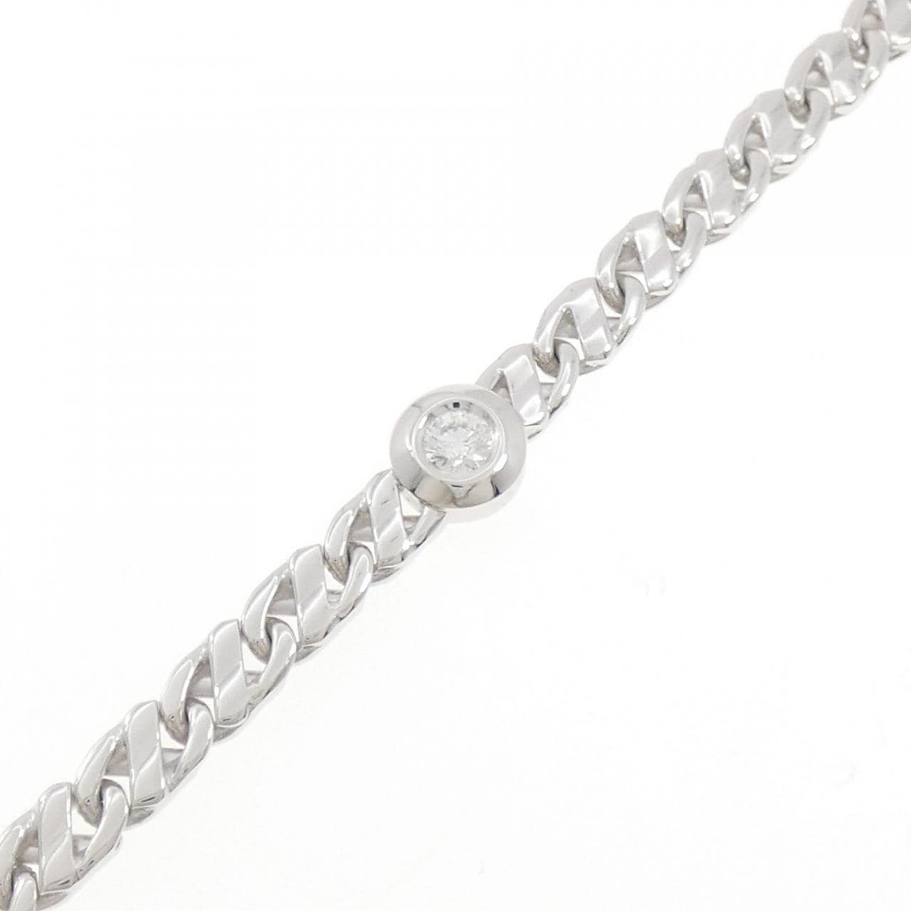 750WG ダイヤモンド ブレスレット 0.372CT