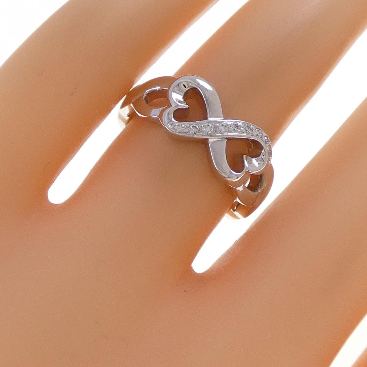 ティファニー ダブルラビングハート リング