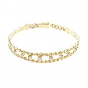 K18YG ダイヤモンド バングル 0.27CT