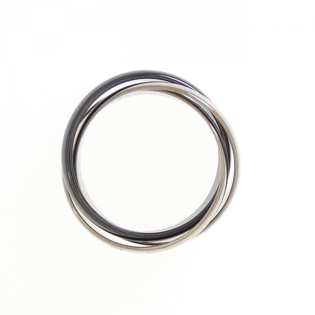 カルティエ トリニティ ブラック&ホワイト リング