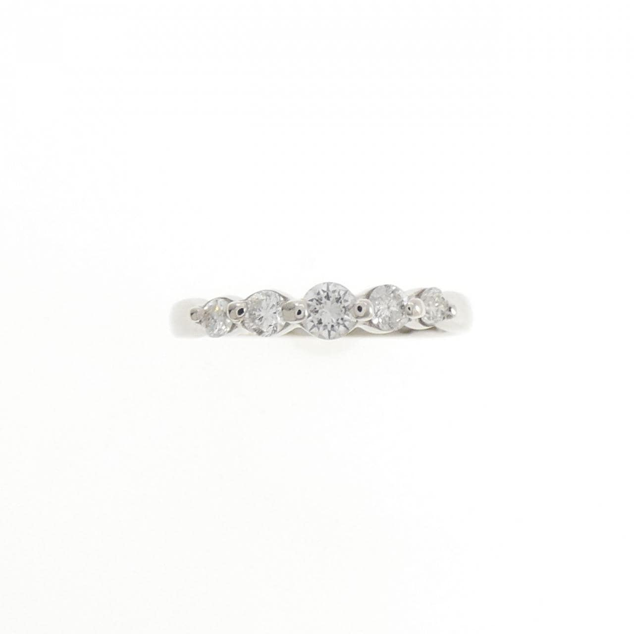 PT900 ダイヤモンド ピンキーリング 0.22CT