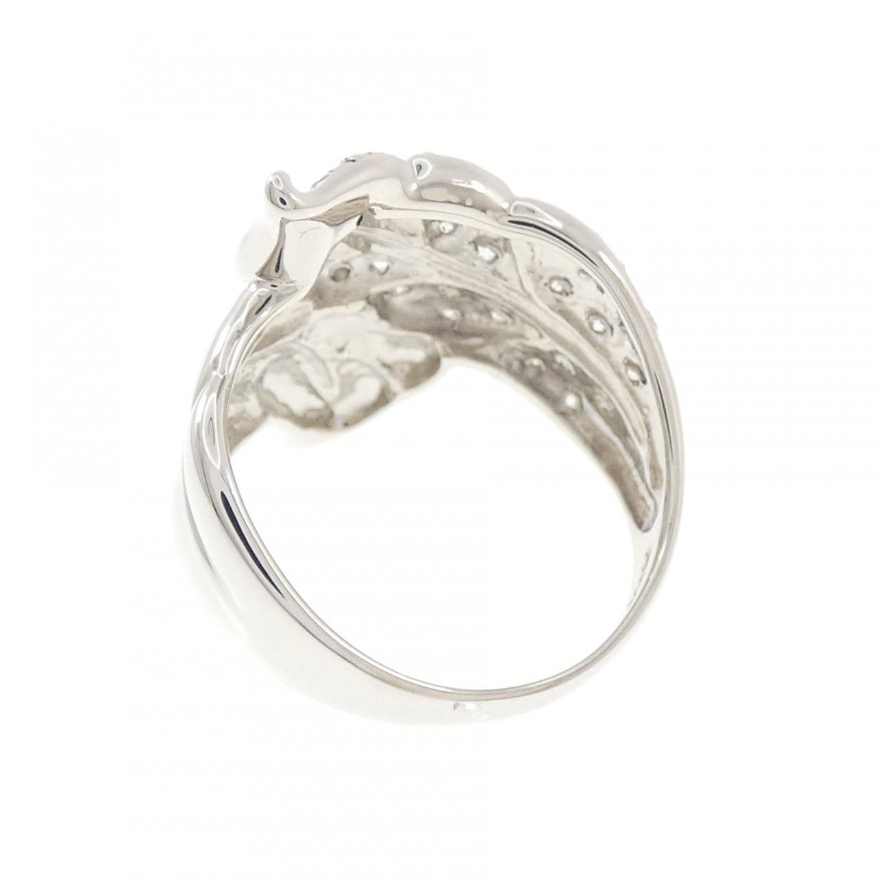 PT900 リーフ ダイヤモンド リング 0.45CT