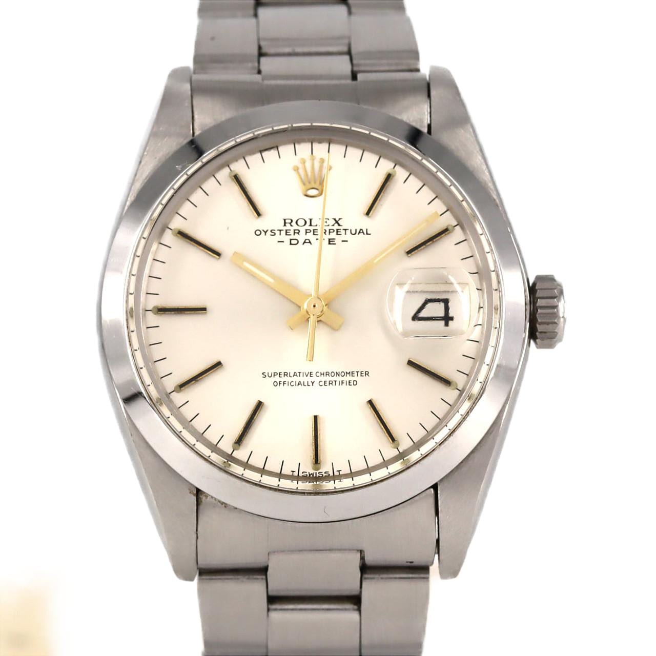 【ノーメンテナンス還元価格】ロレックス オイスターパーペチュアルデイト 1500 SS 自動巻 6番台
