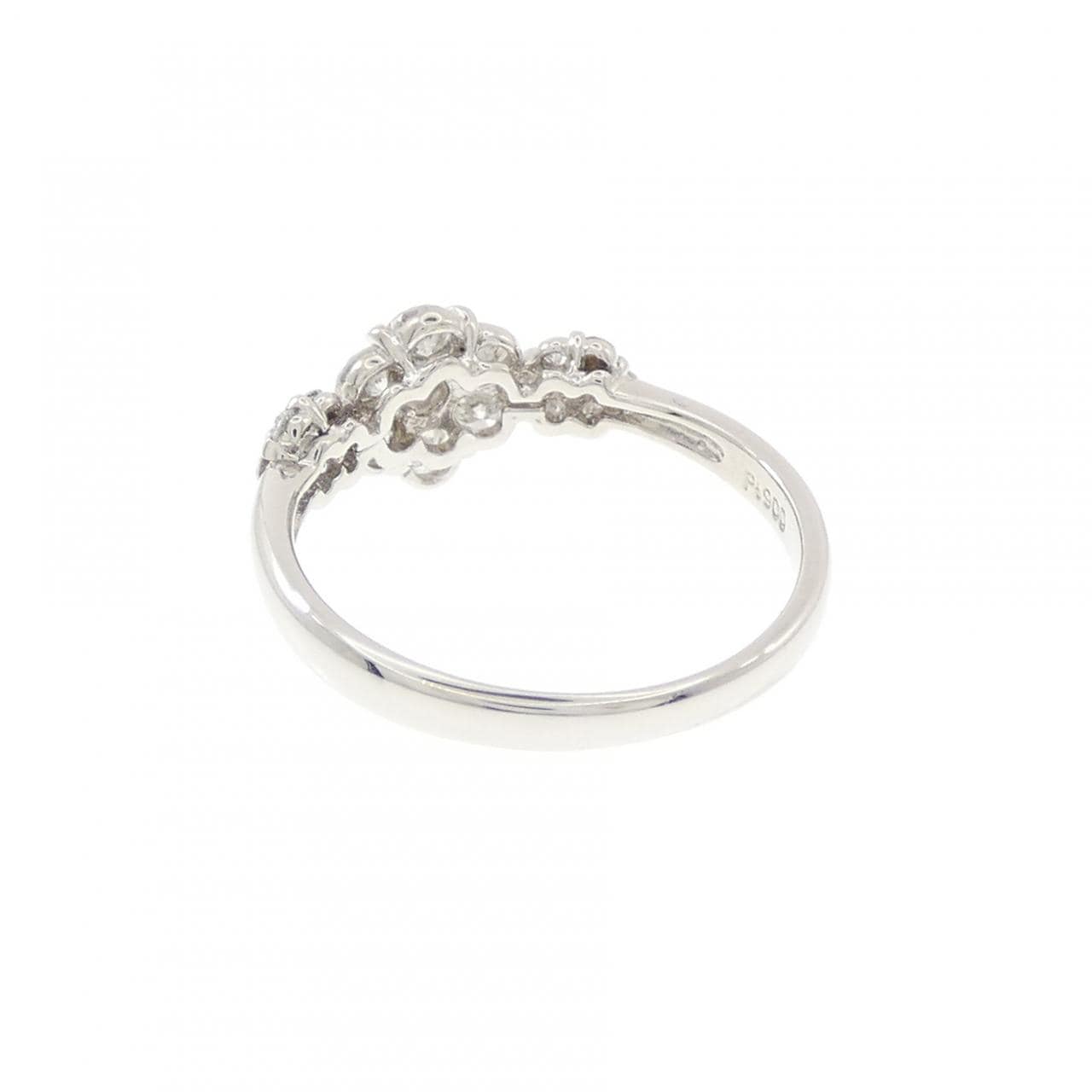 PT900 フラワー ダイヤモンド リング 0.50CT