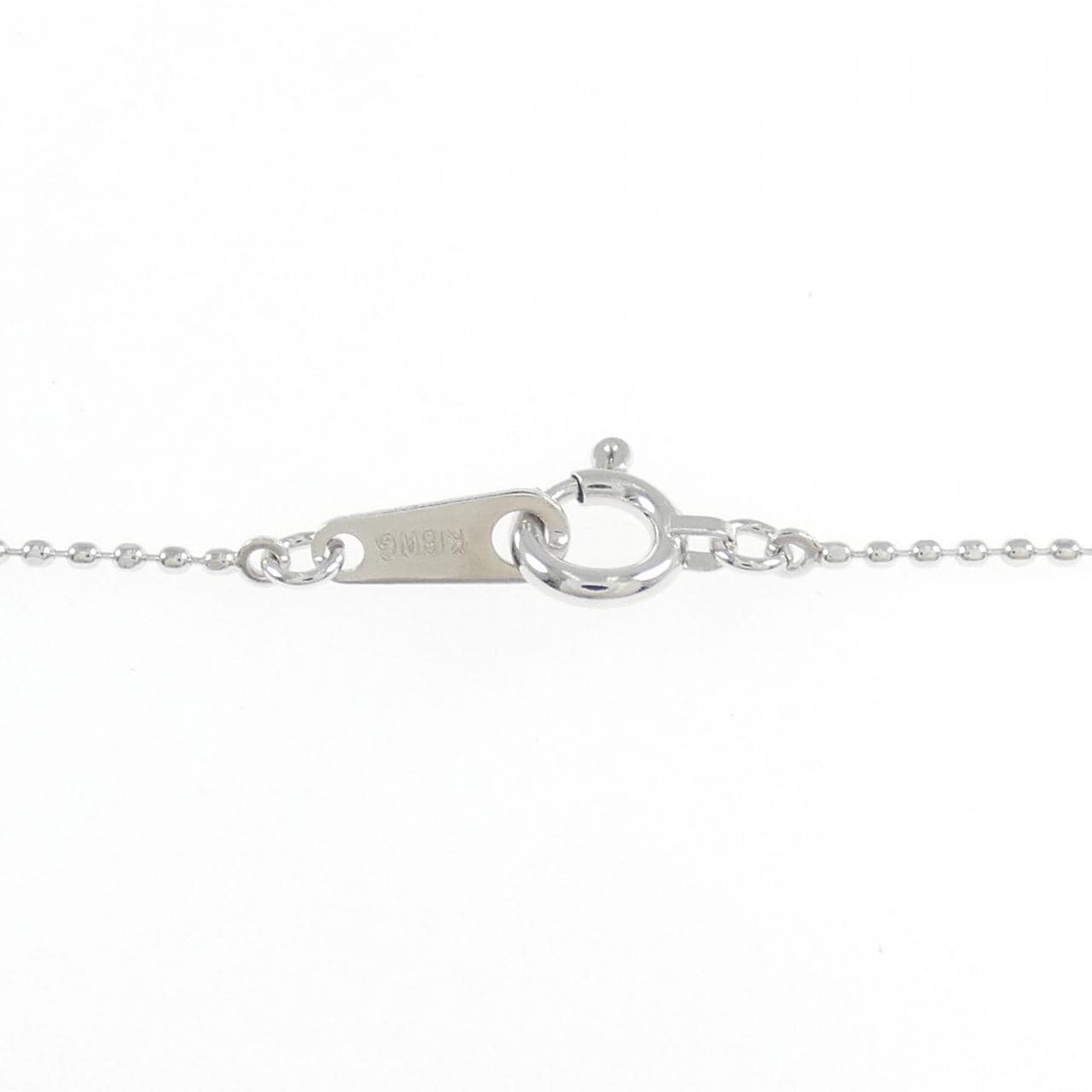 K18WG ダイヤモンド ネックレス 0.15CT