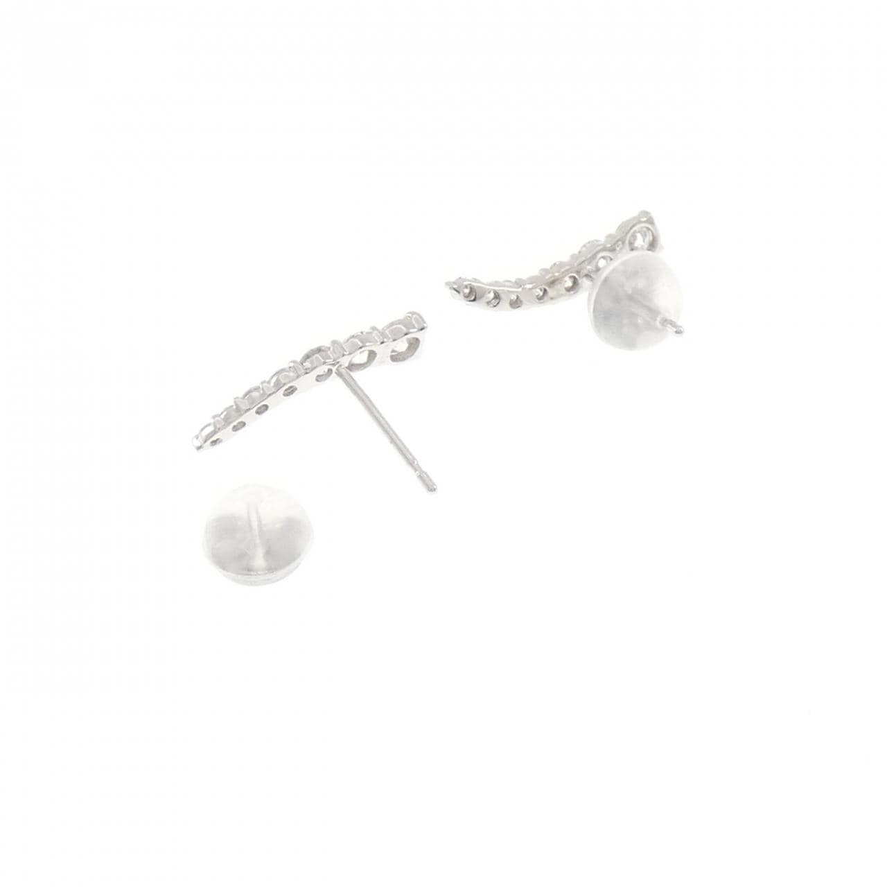 K18WG ダイヤモンド ピアス 0.46CT