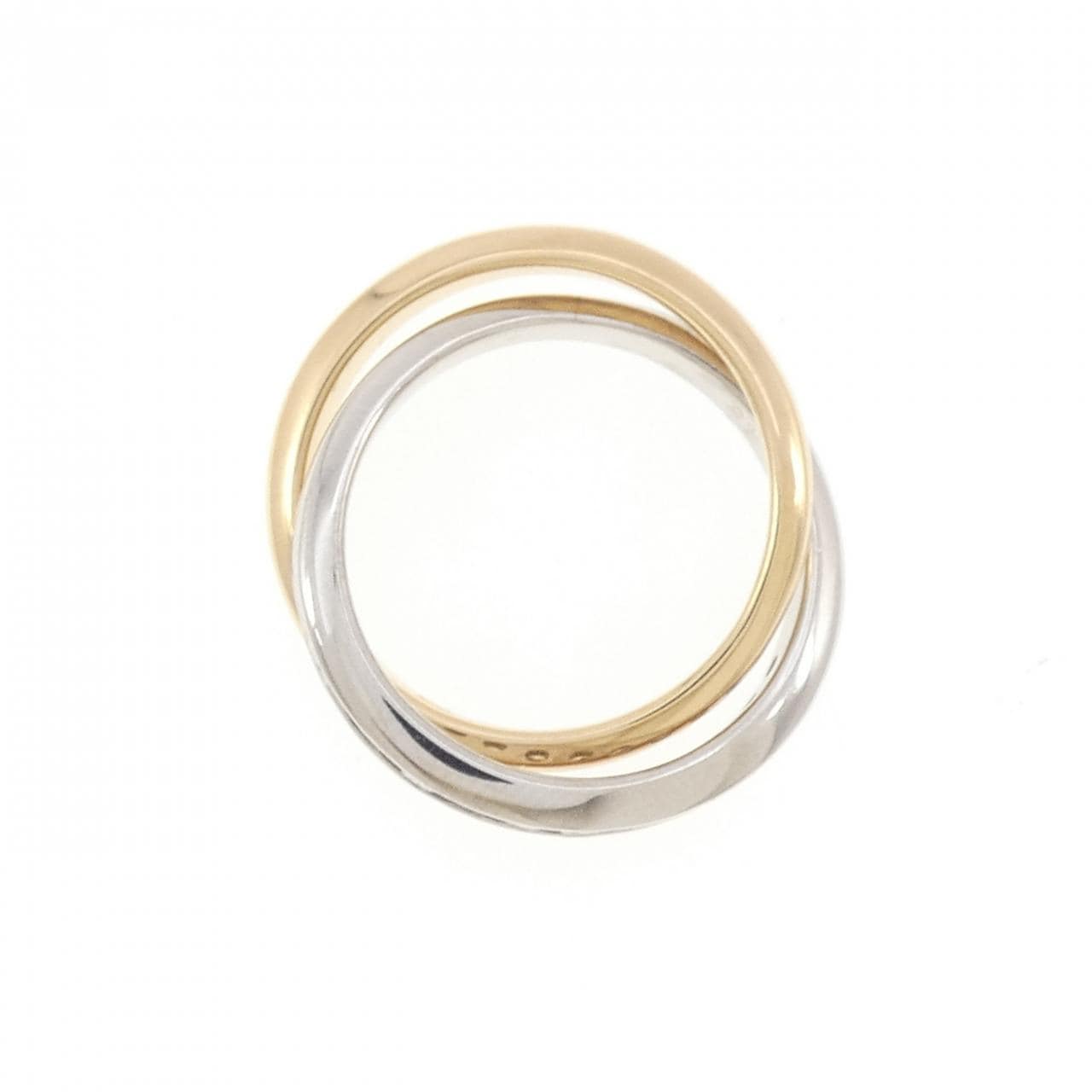 K18YG/K14WG ダイヤモンド リング 0.25CT