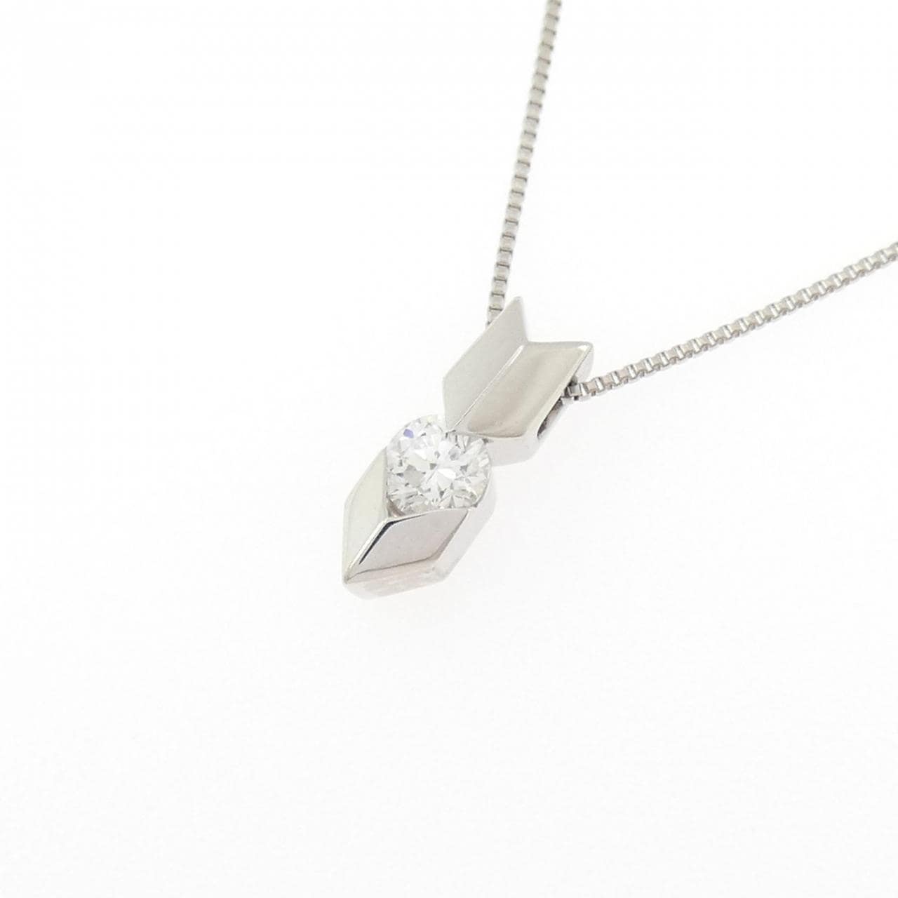 PT900/PT850 ダイヤモンド ネックレス 0.18CT