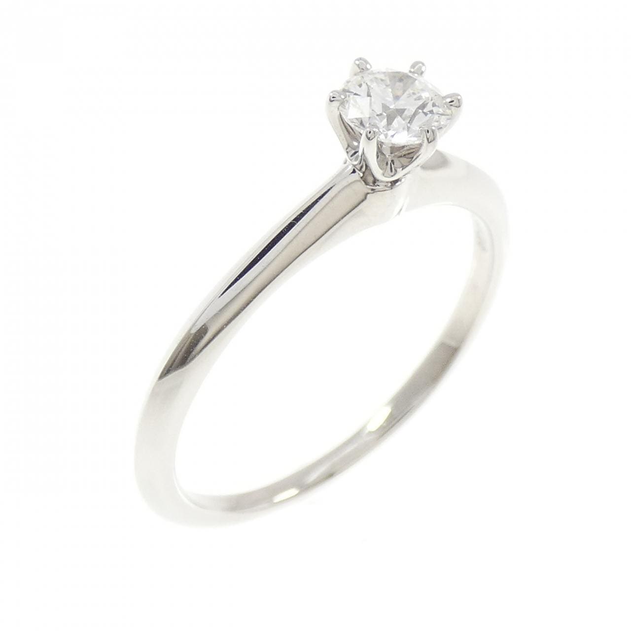 ティファニー クラシックソリティア リング 0.33CT G VS2 3EXT