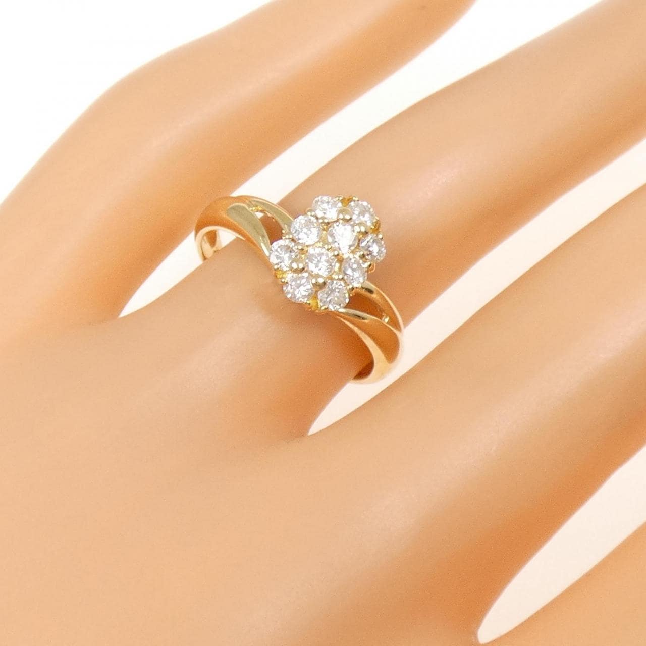 K18YG ダイヤモンド リング 0.50CT