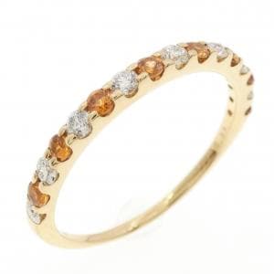 K18YG ガーネット リング 0.33CT