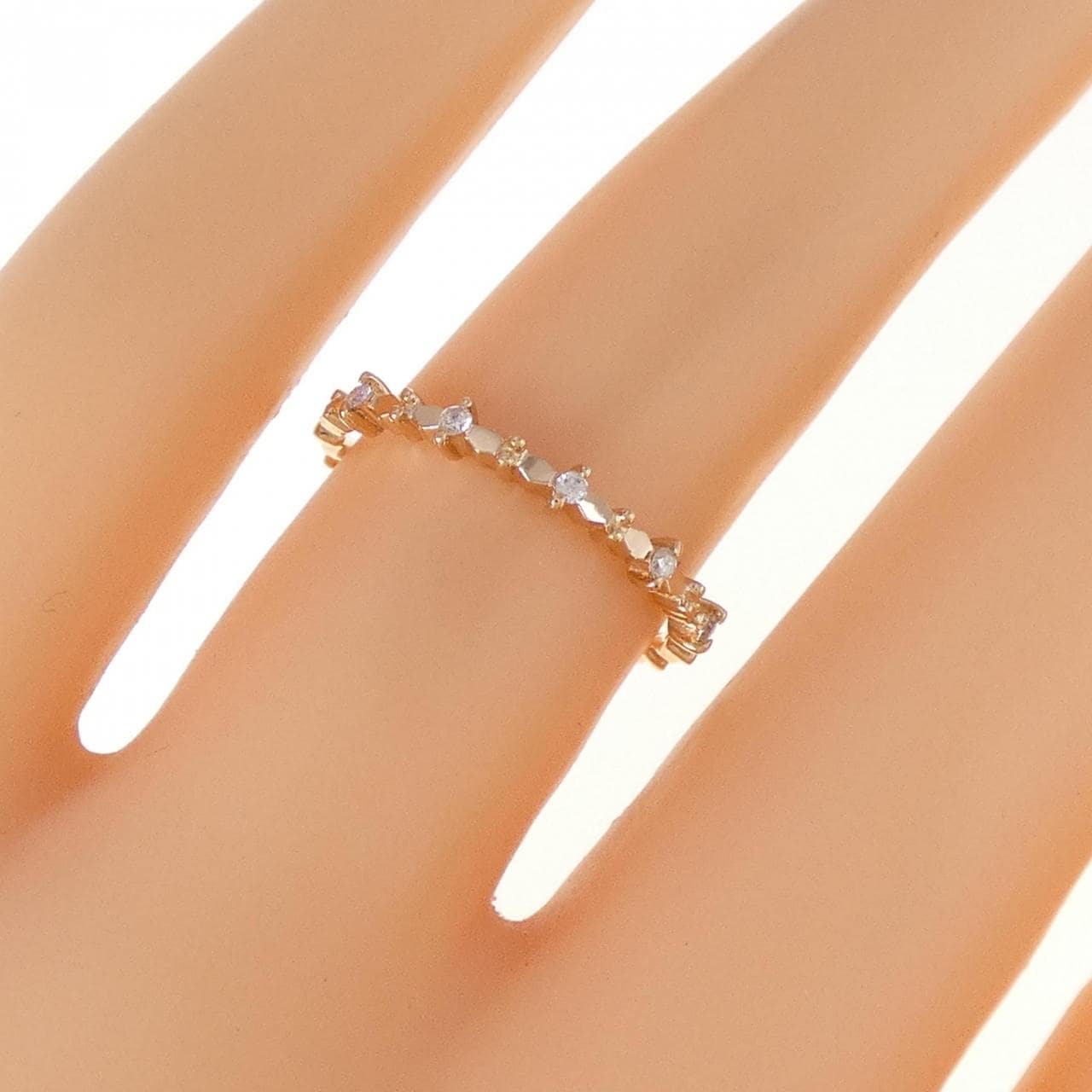 K18PG ダイヤモンド リング 0.05CT