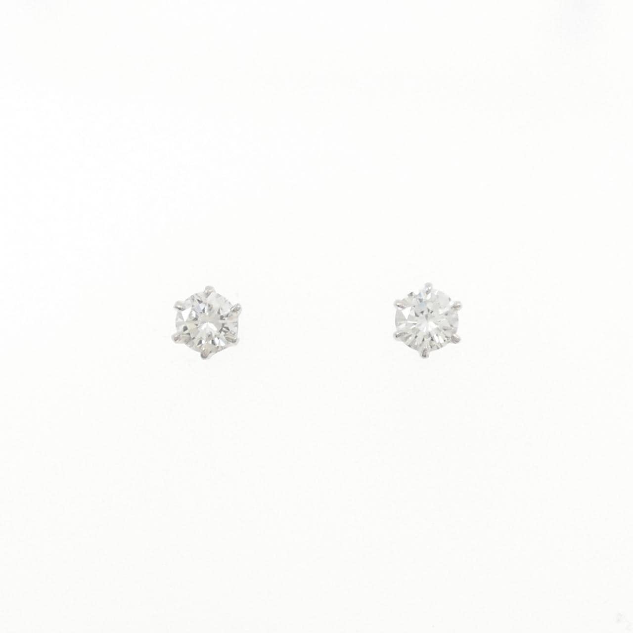 PT900 ダイヤモンド ピアス 0.290CT 0.300CT I-K SI2 VG-GOOD