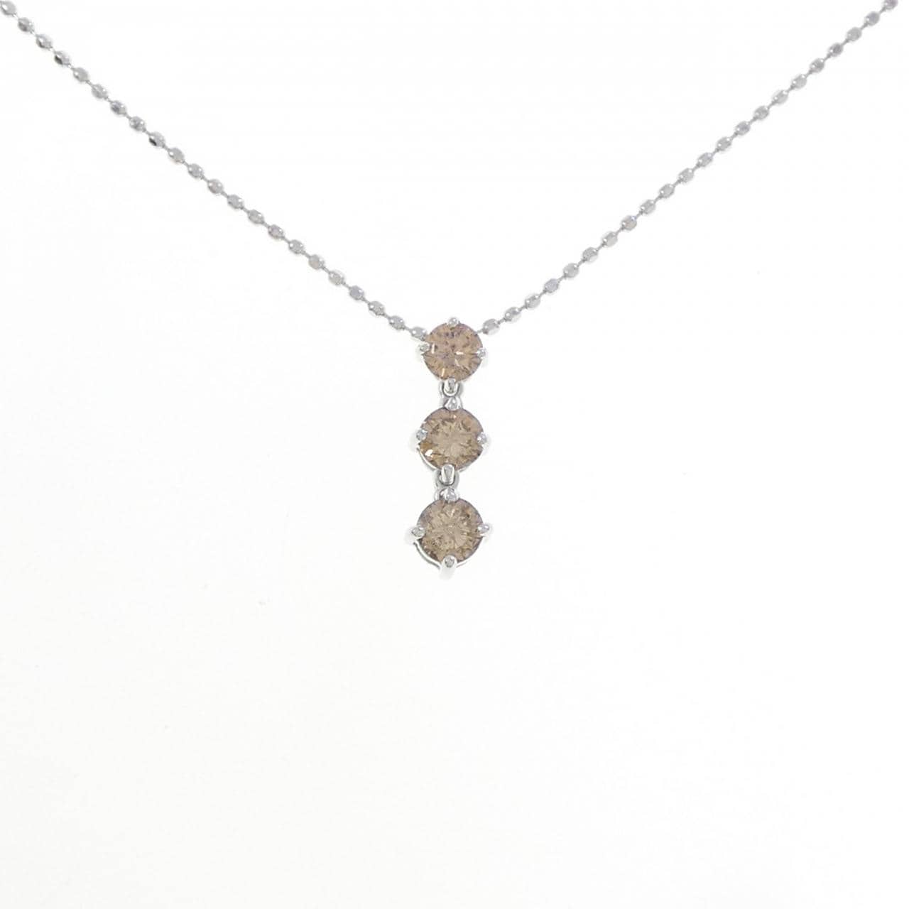 K18WG ダイヤモンド ネックレス 0.40CT