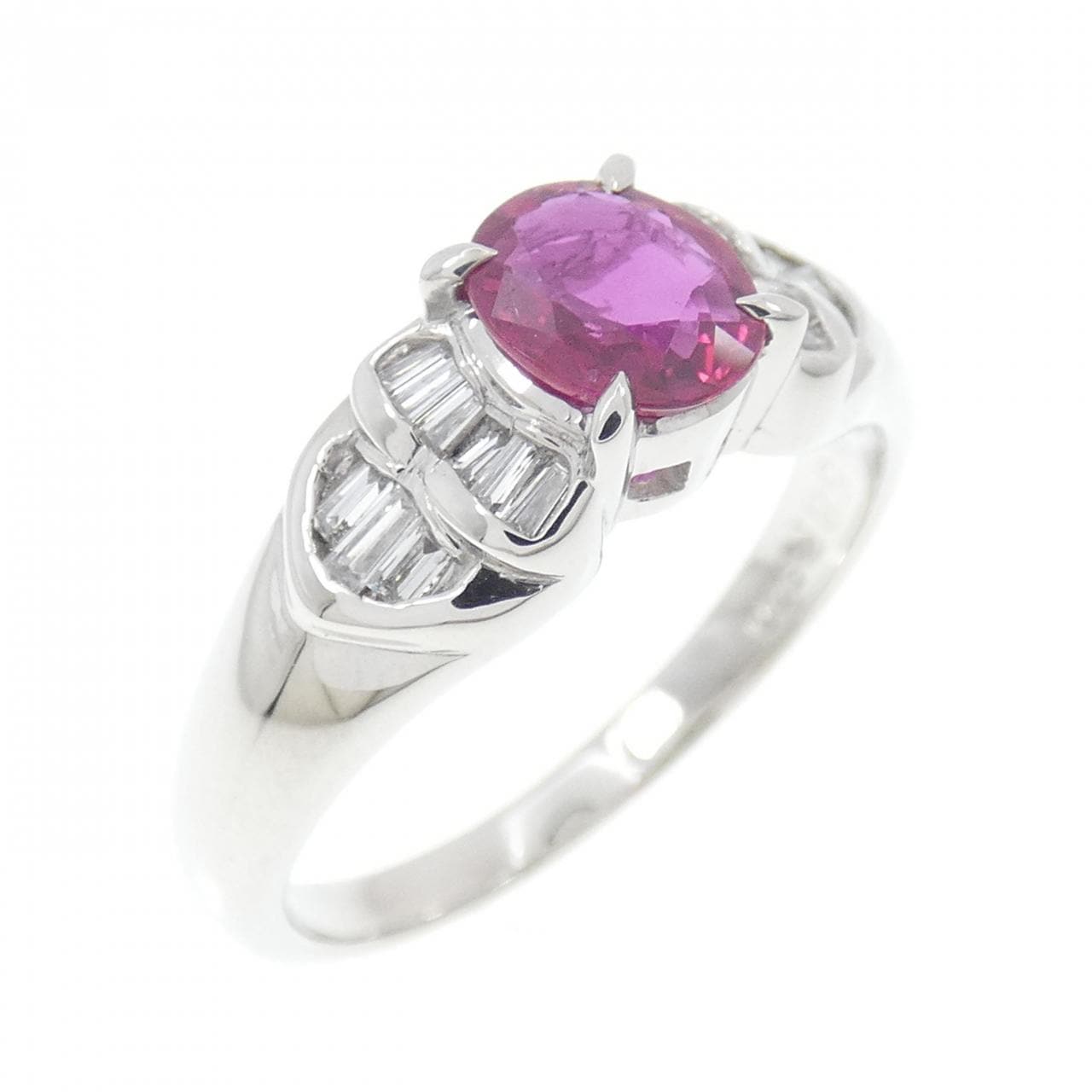 PT900 Ruby Ring 0.58CT