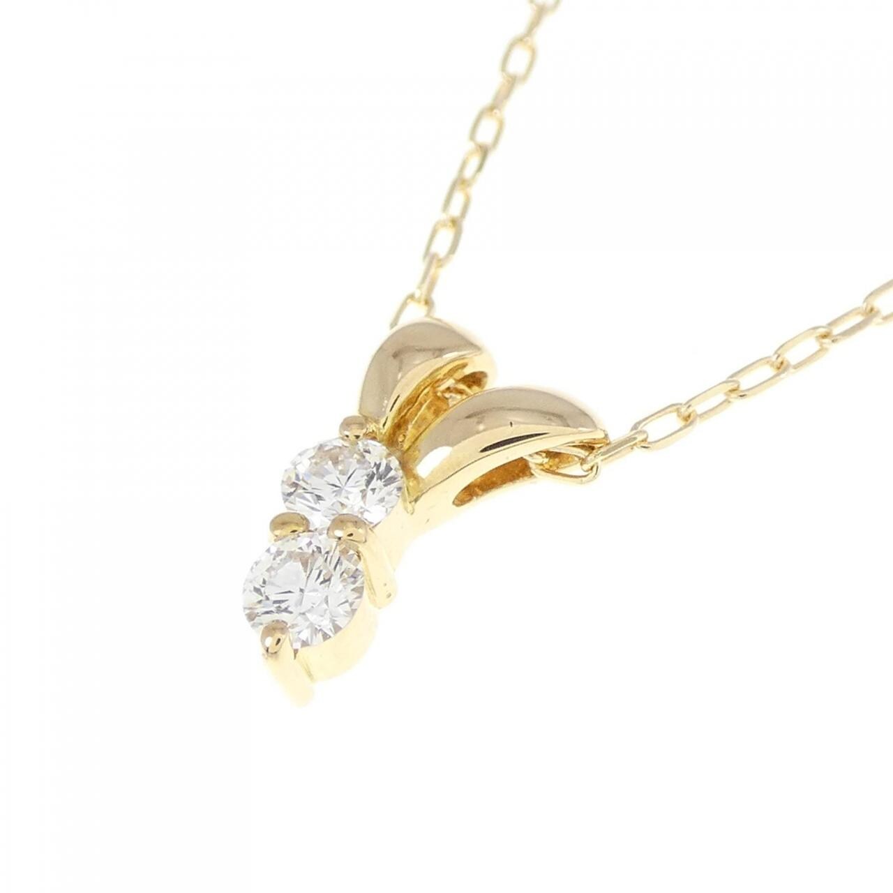 K18YG ダイヤモンド ネックレス 0.17CT-