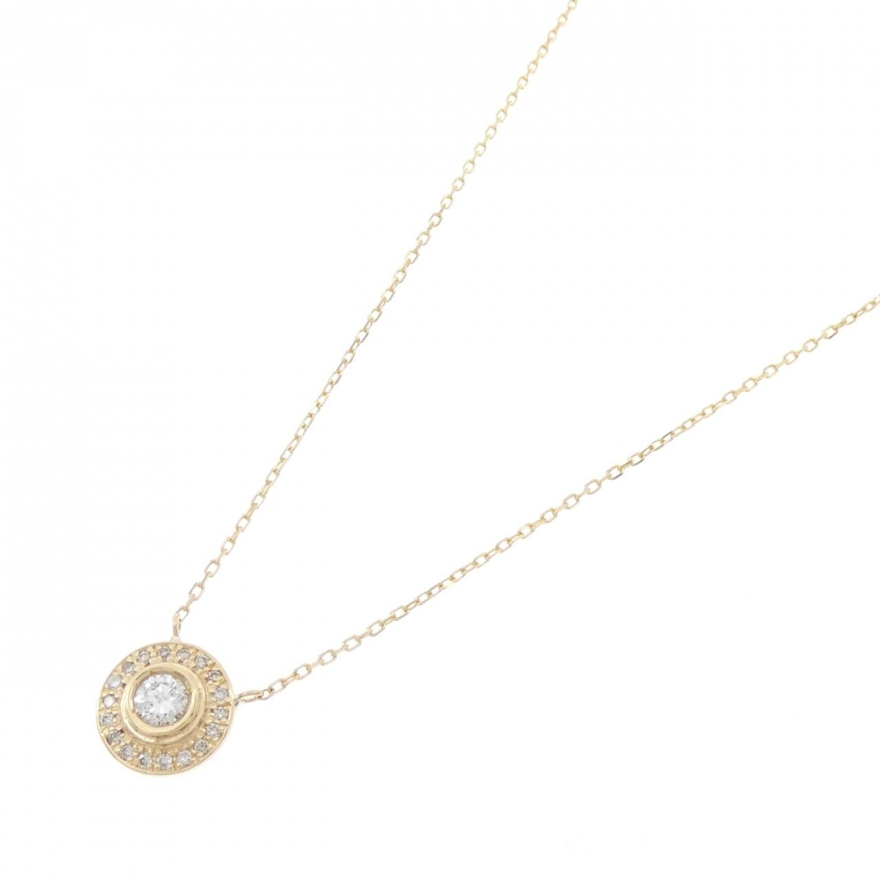 K18YG ダイヤモンド ネックレス 0.38CT