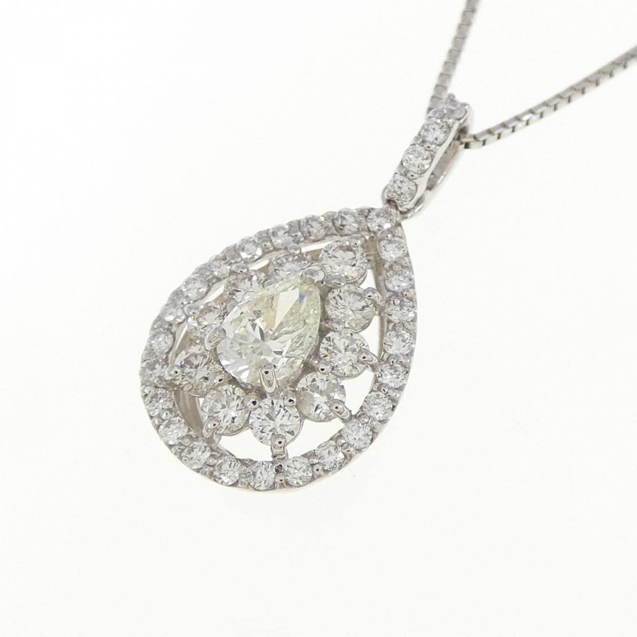 【新品】PT900/PT850 ダイヤモンド ネックレス 0.50CT