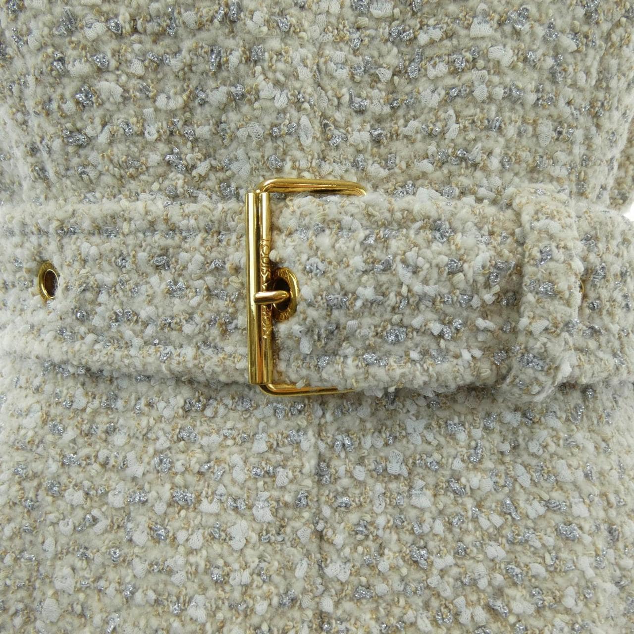 ルイヴィトン LOUIS VUITTON ルレックスツイードベルテッドスケータードレス FNDR66O80 ワンピース