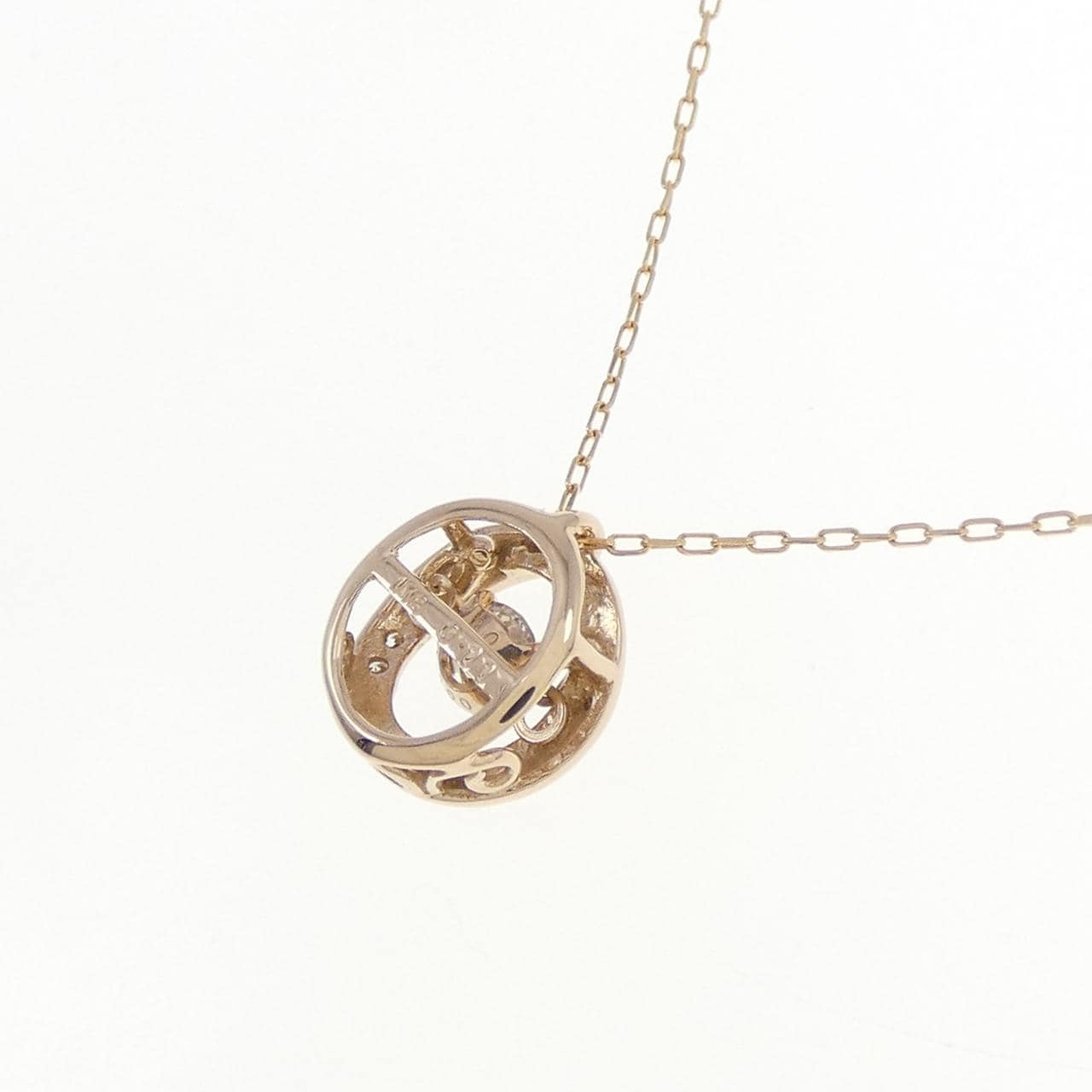 K18PG ダイヤモンド ネックレス 0.11CT