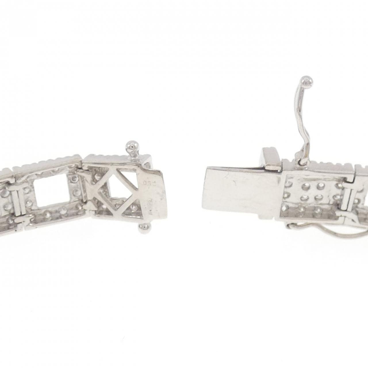 K18WG ダイヤモンド ブレスレット 2.50CT