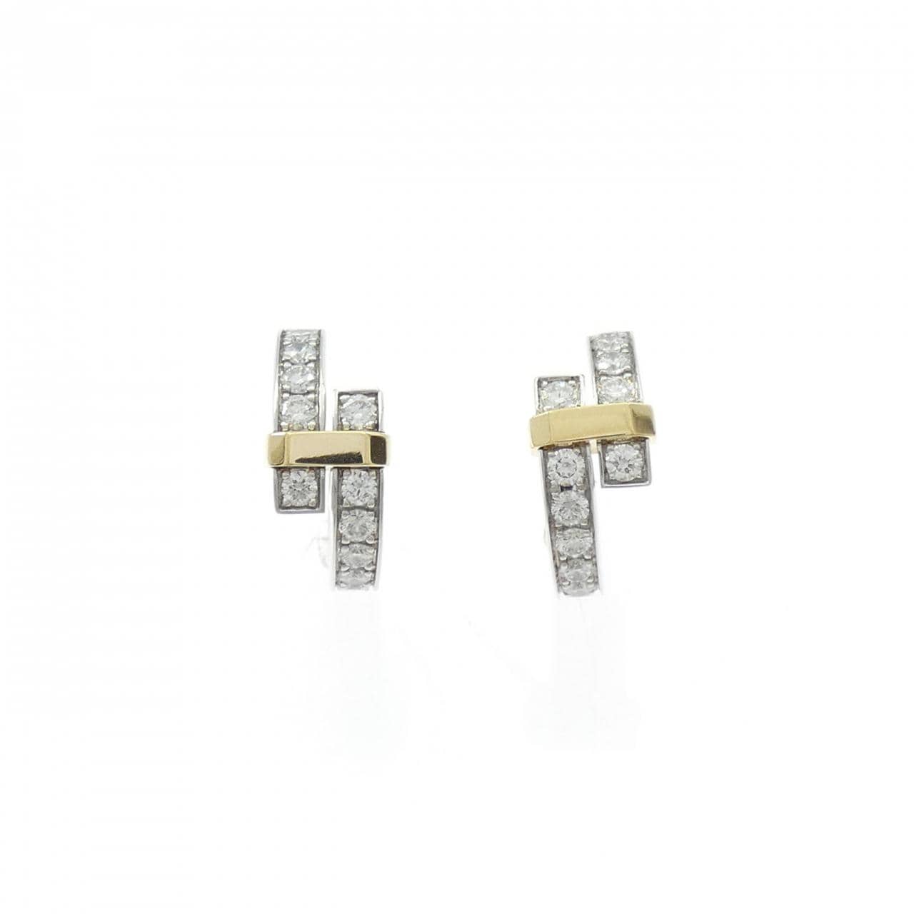 ティファニー エッジ フープ ピアス 0.74CT