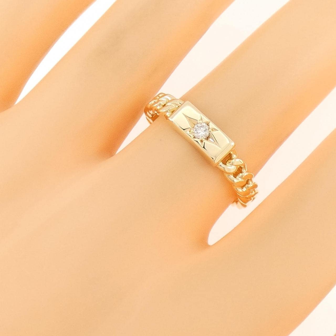K18YG ダイヤモンド リング 0.05CT