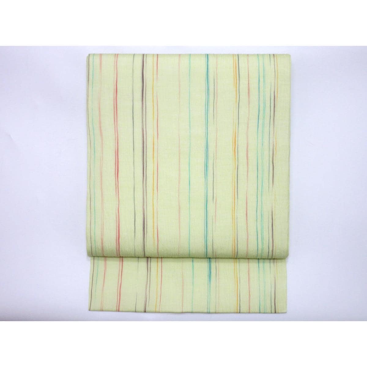 【未使用品】夏名古屋帯　【小千谷縮】全通柄