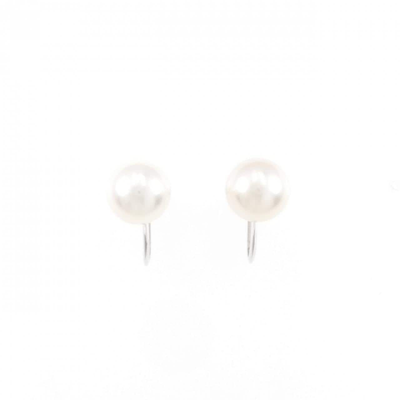 K14WG Akoya pearl earrings 8.3mm