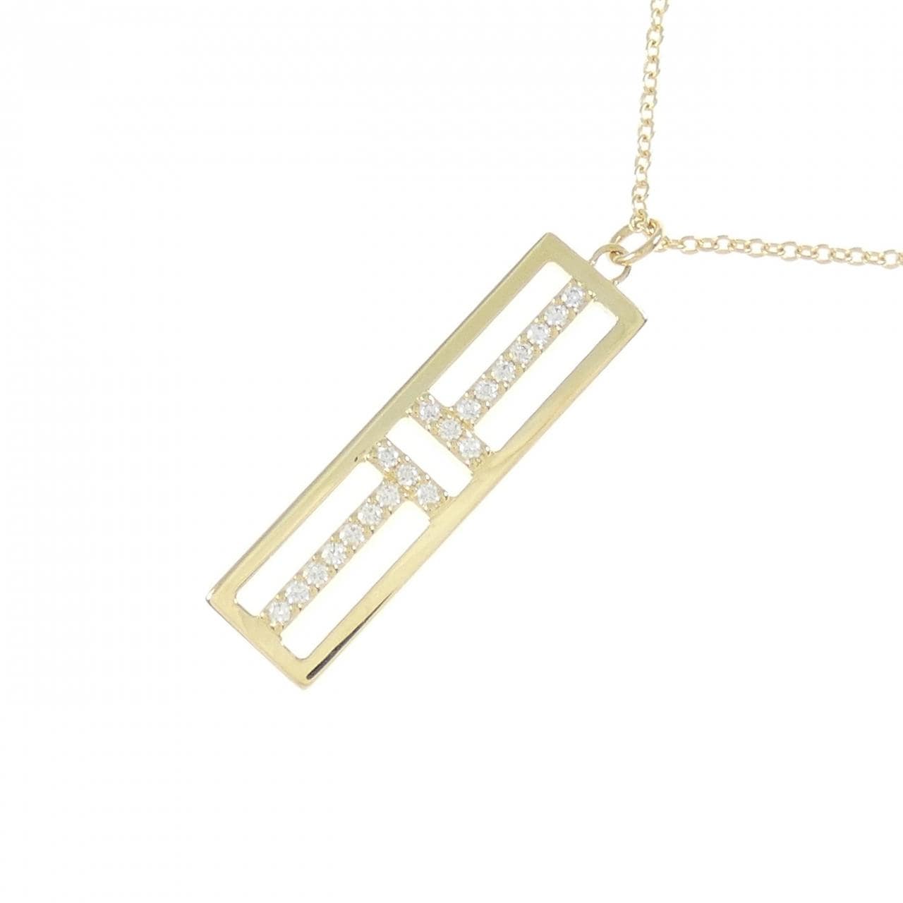 TIFFANY T-toe open vertical bar necklace
