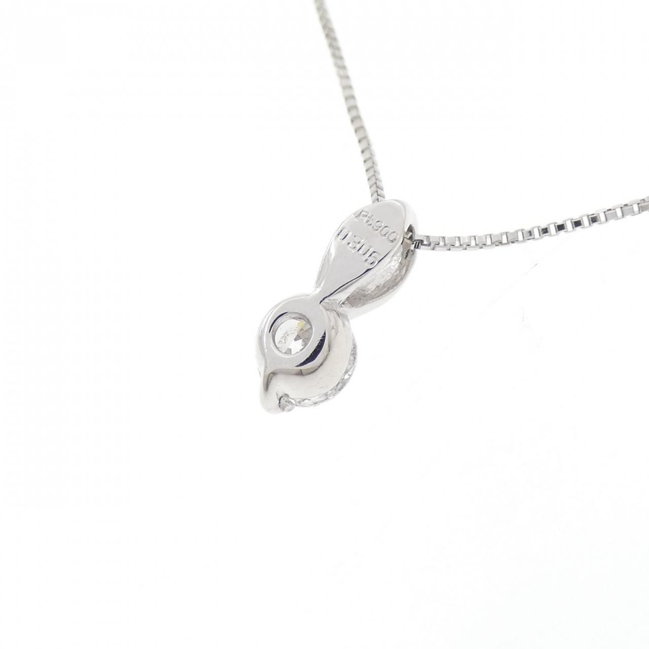 PT900/PT850 ソリティア ダイヤモンド ネックレス 0.305CT