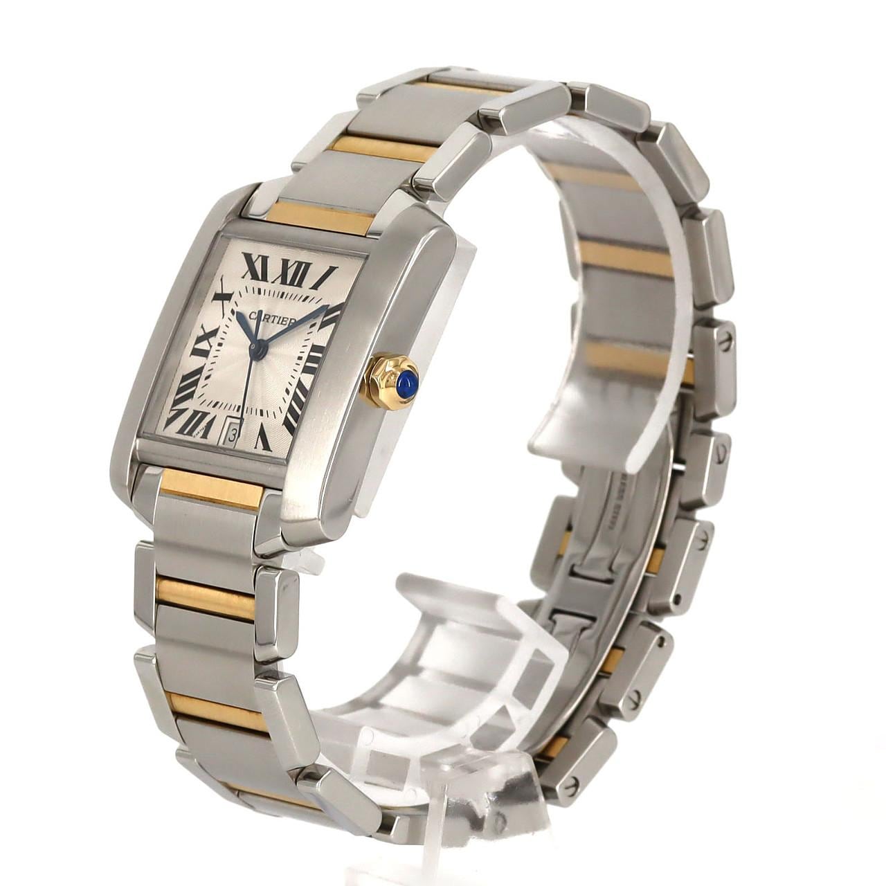 Cartier Tank Française LM Combi W51005Q4 SSxYG自動上弦