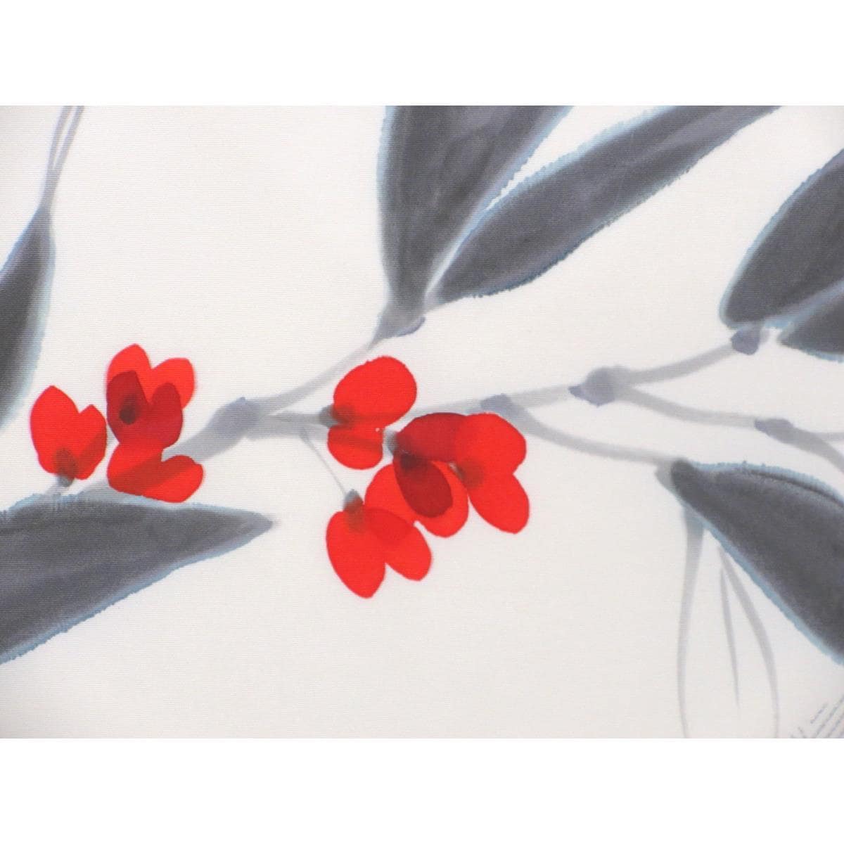 【未使用品】名古屋帯　塩瀬染帯　友禅銀彩加工