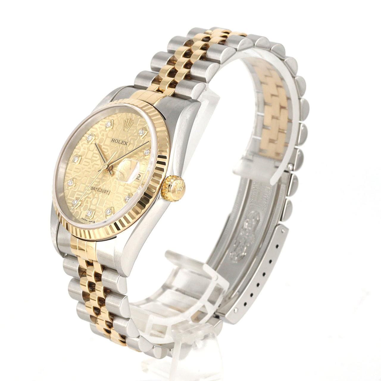 ロレックス デイトジャスト 16233G SSxYG 自動巻 P番