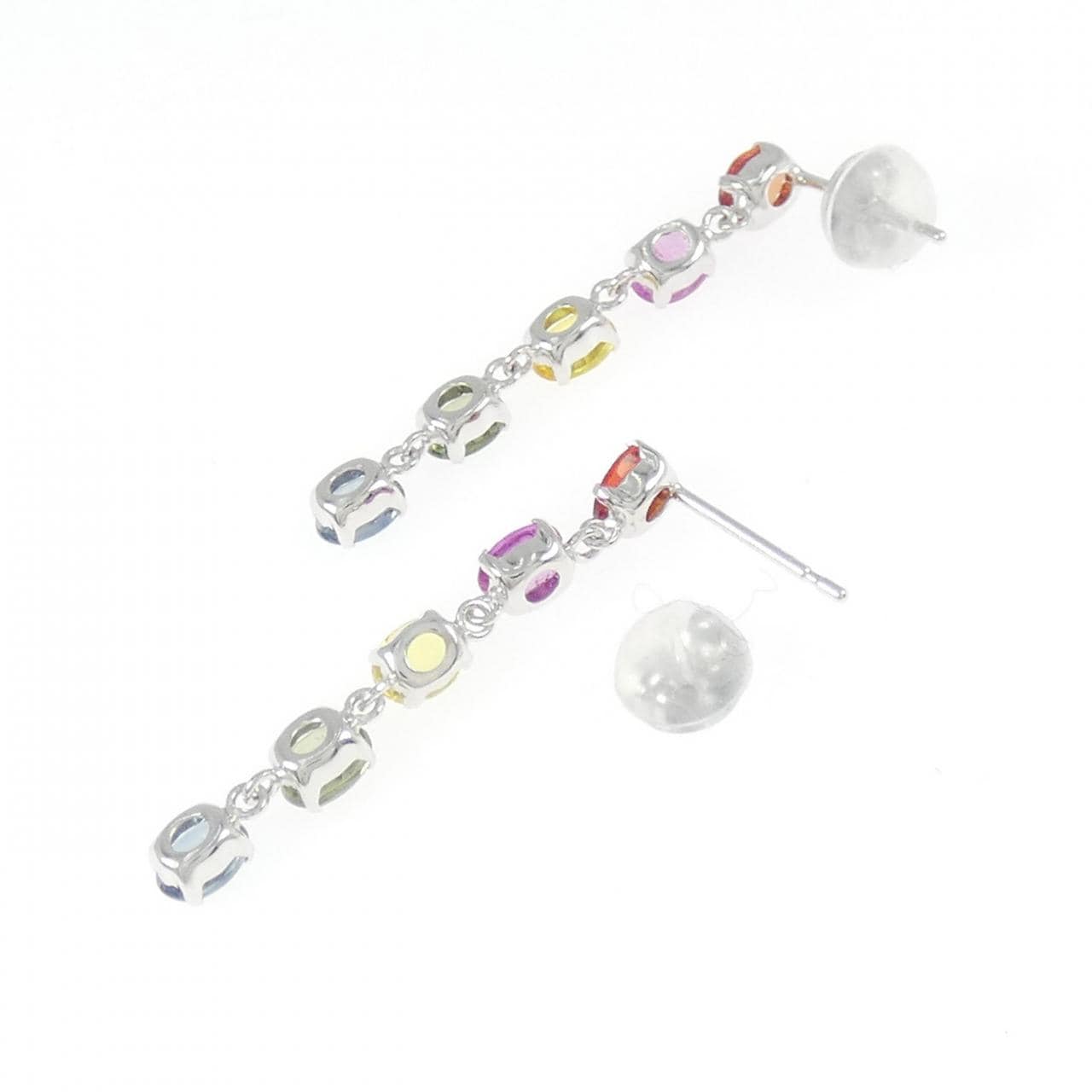 K18WG サファイヤ ピアス 2.20CT