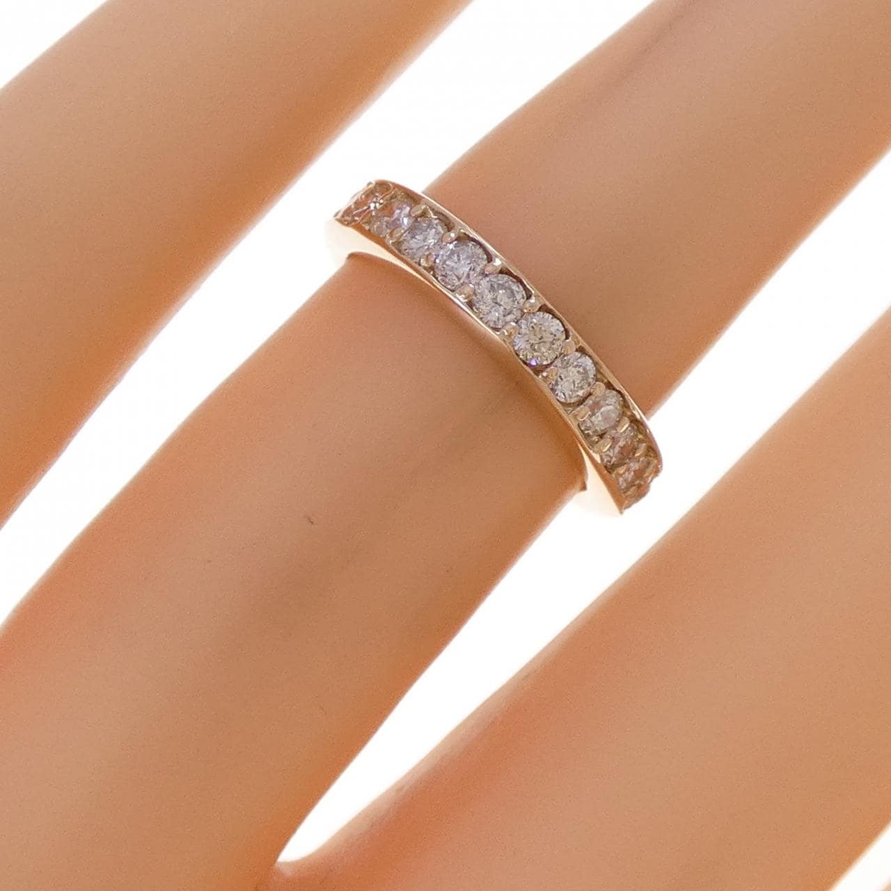 K18PG フルエタにティ ダイヤモンド リング 1.00CT