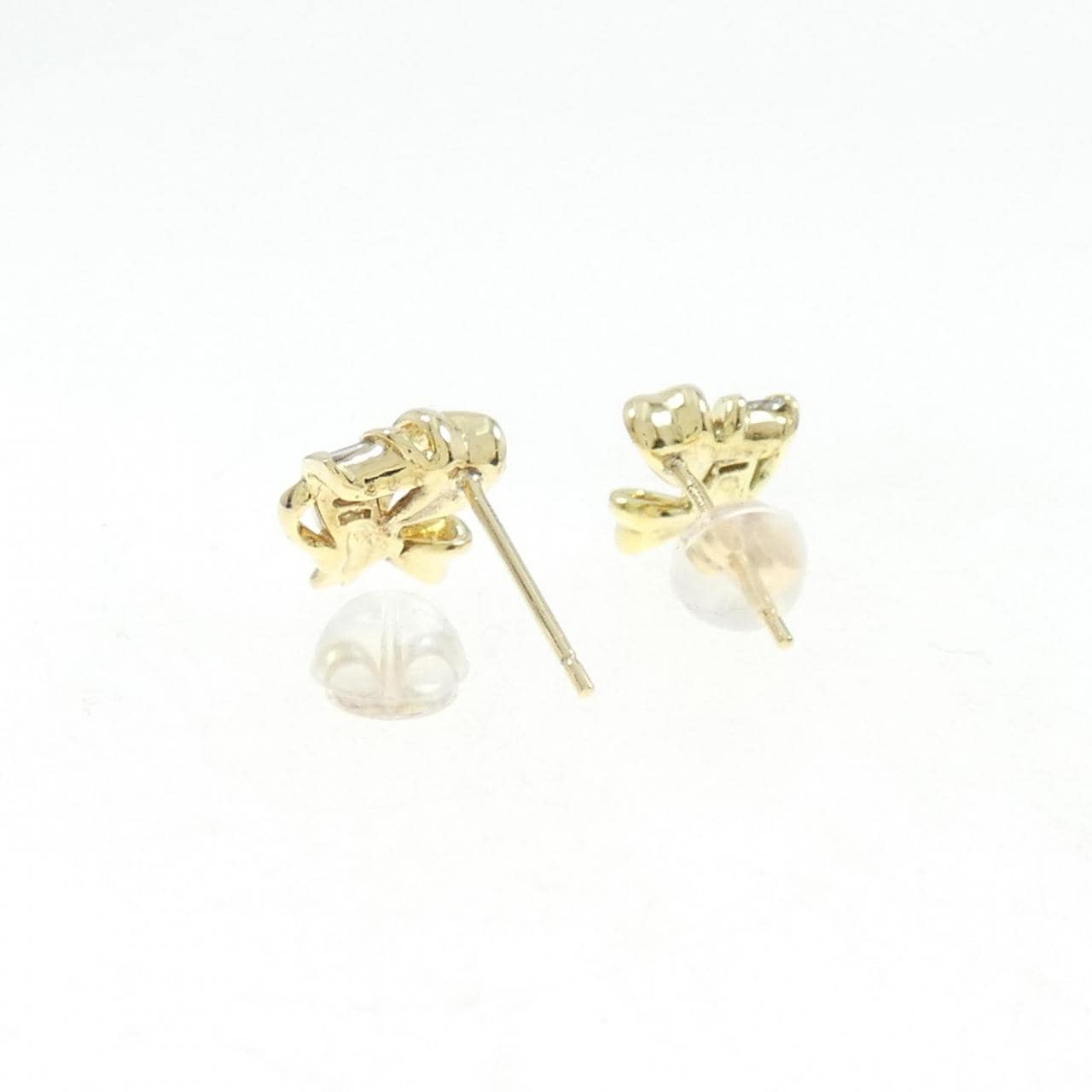 K18YG Diamond earrings 0.12CT