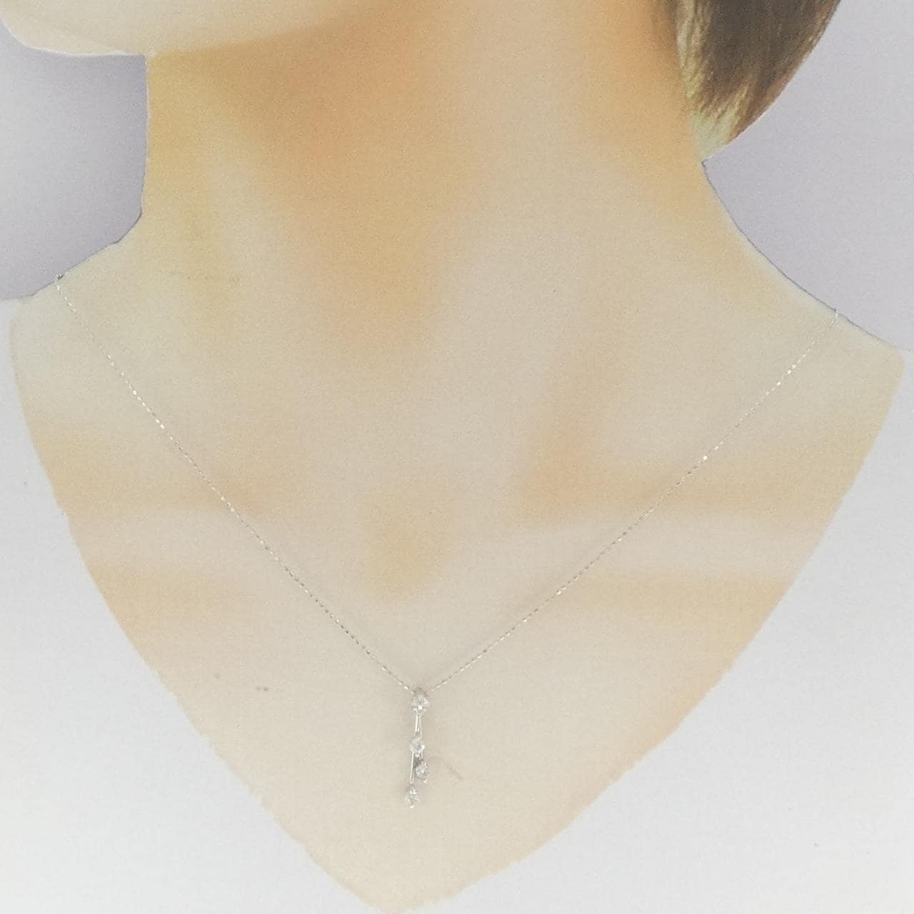 K14WG ダイヤモンド ネックレス 0.33CT