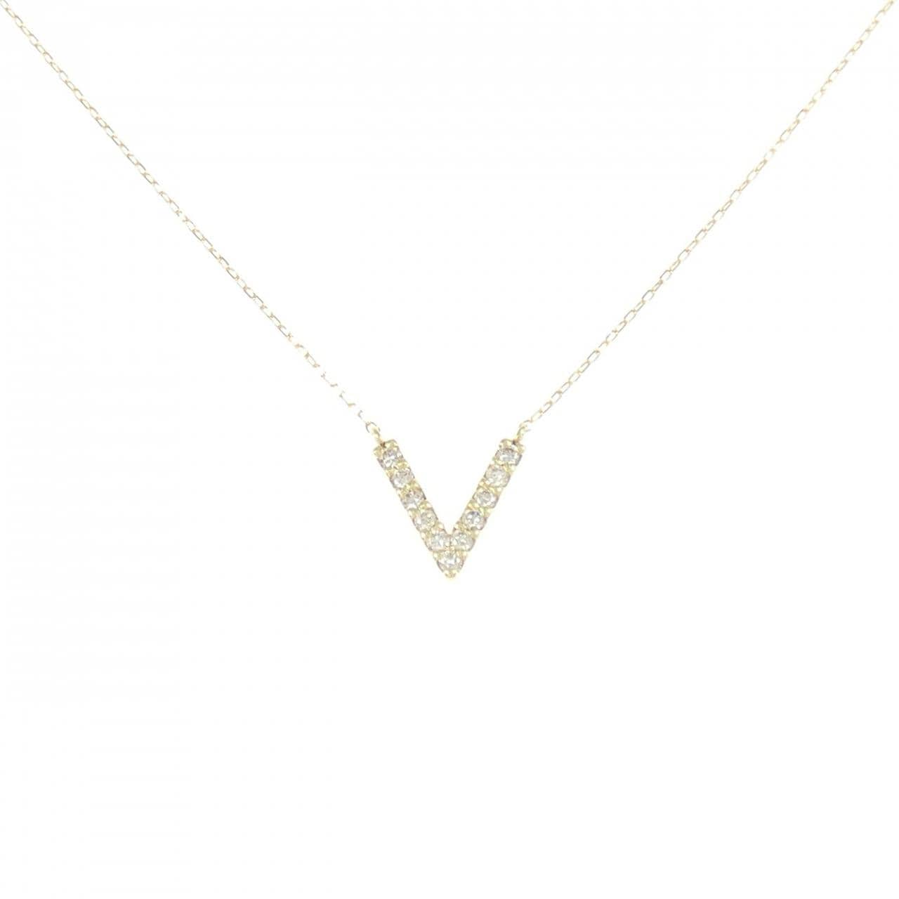 K18YG ダイヤモンド ネックレス 0.10CT